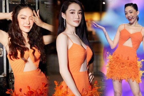Nhã Phương diện váy lông vũ đụng hàng với Minh Hằng - Tóc Tiên, nhan sắc nào ghi điểm?