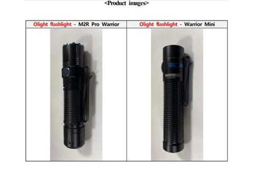 Đèn pin M2R Pro Warrior và Warrior Mini bị cảnh báo mất an toàn