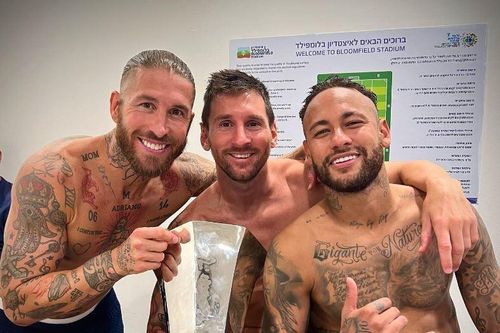 Ramos thân thiết với Messi