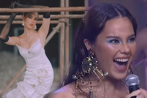 Hoa hậu Catriona Gray gây hoảng hốt với lớp makeup và trang phục như có thù với stylist