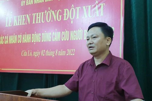 Nghệ An: Khen thưởng Bí thư phường dũng cảm cứu người đuối nước
