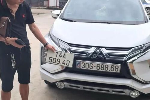 Phạt 17,6 triệu đồng đối với tài xế dùng biển giả