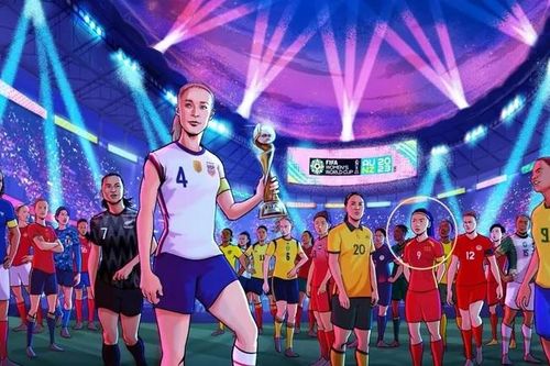 Huỳnh Như hiện diện nổi bật trên poster VCK World Cup nữ 2023