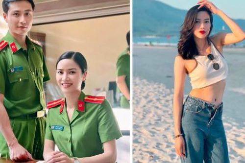Bóng hồng duy nhất trong dàn công an điển trai 'Đấu trí', ngoài đời gợi cảm thế nào?