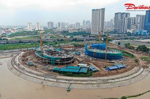 Cận cảnh Dự án Cung Thiếu nhi Hà Nội hơn 1.300 tỷ đồng dần thành hình