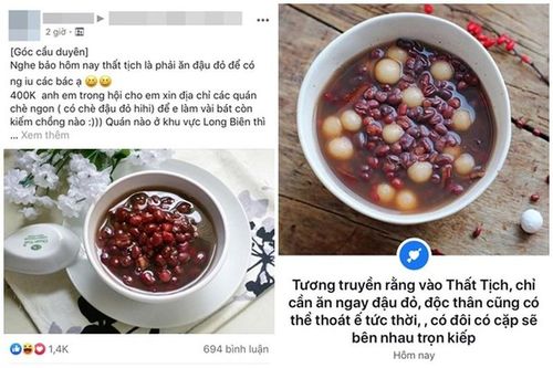 'Trai ế, gái FA' ăn đậu đỏ ngày Thất Tịch mong có người thương