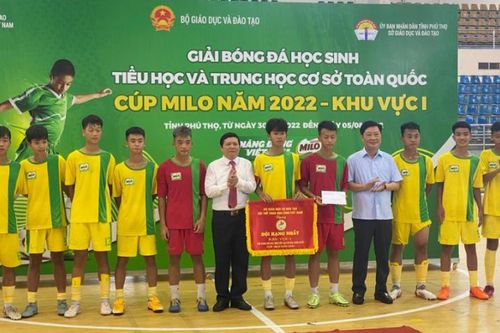 Giải Bóng đá học sinh Tiểu học và THCS toàn quốc Cúp Milo – Khu vực I thành công tốt đẹp