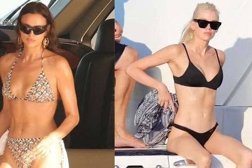Tình cũ của Ronaldo mặc bikini bé xíu đọ dáng nóng bỏng với 'thiên thần' đồng tính