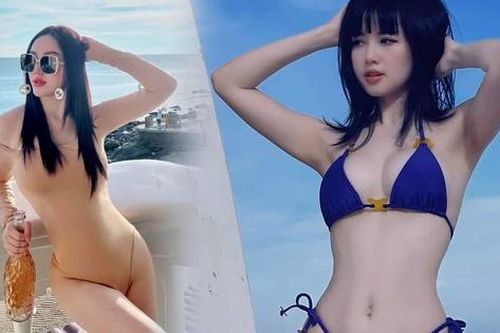 Tâm Tít 'bốc lửa' với bikini nhỏ xíu, Bảo Thy khoe vóc dáng nuột nà