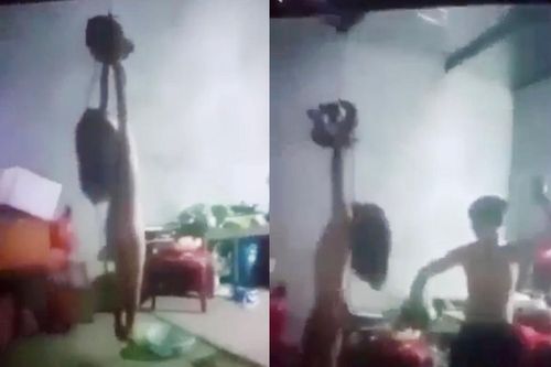 Xác minh clip bé gái bị buộc tay lên trần nhà để đánh đập