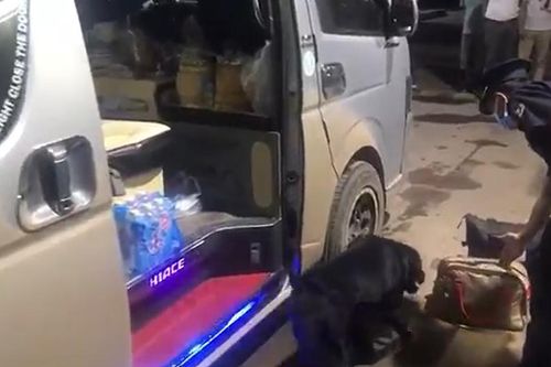 Bắt vụ ngụy trang 8 bánh heroin trong thùng hàng