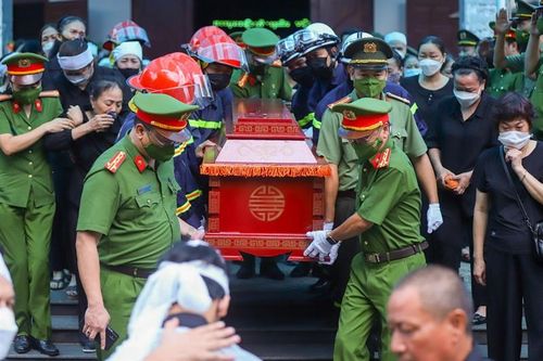 Thương tiếc tiễn biệt 3 cán bộ chiến sỹ Công an hy sinh trong khi làm nhiệm vụ
