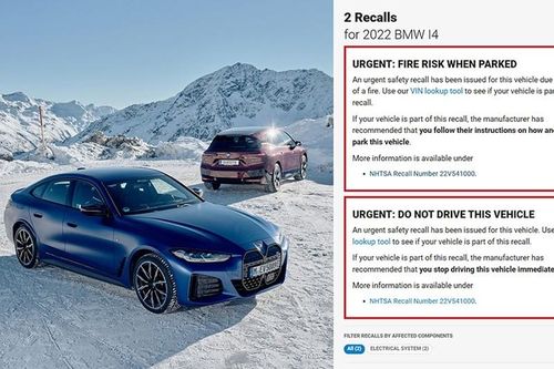 BMW i4 và iX 'dính án' triệu hồi vì nguy cơ cháy pin