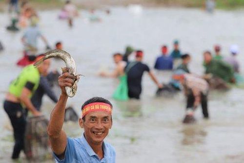Độc đáo hội thi bắt cá ở Hà Tĩnh