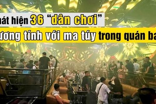 Phát hiện 36 'dân chơi' dương tính với ma túy trong quán bar