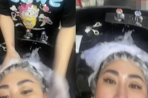 Clip: Nữ nhân viên đang gội đầu, vội bỏ khách lao ra ngoài vì lý do bất ngờ