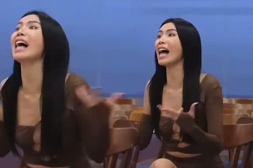 Đang dạy Nam Em catwalk, Minh Tú bất ngờ 'la hét' dữ dội