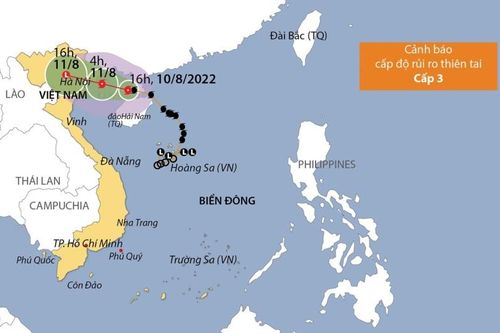 Cập nhật đường đi của bão số 2 trên Biển Đông