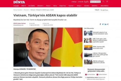 Việt Nam là cửa ngõ để tiếp cận thị trường ASEAN của Thổ Nhĩ Kỳ