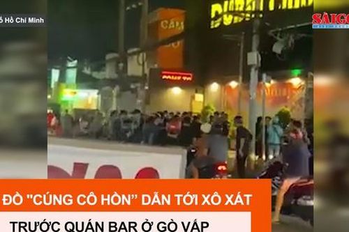 Giật đồ 'cúng cô hồn' dẫn tới xô xát trước quán bar ở Gò Vấp