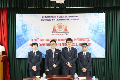 Đội tuyển Việt Nam đạt thành tích cao tại Olympic Tin học quốc tế 2022