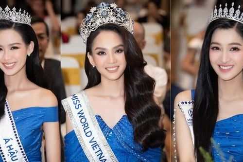 Nhan sắc xinh đẹp hút hồn của top 3 Miss World Vietnam 2022 tại sự kiện đầu tiên sau đăng quang