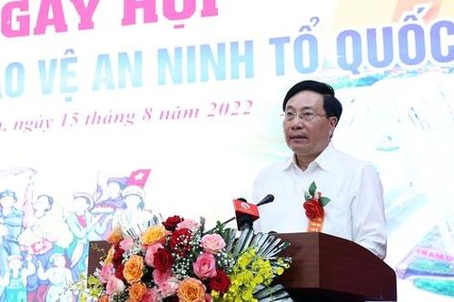 Phó Thủ tướng Phạm Bình Minh dự Ngày hội toàn dân bảo vệ an ninh Tổ quốc năm 2022