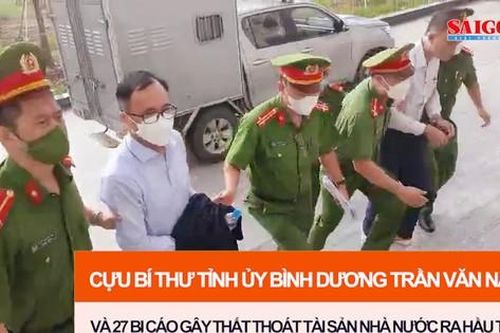 Cựu Bí thư Tỉnh ủy Bình Dương Trần Văn Nam và 27 bị cáo gây thất thoát tài sản Nhà nước ra hầu tòa