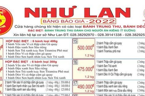 Bánh Trung thu Như Lan - Hương vị đậm đà bản sắc Việt