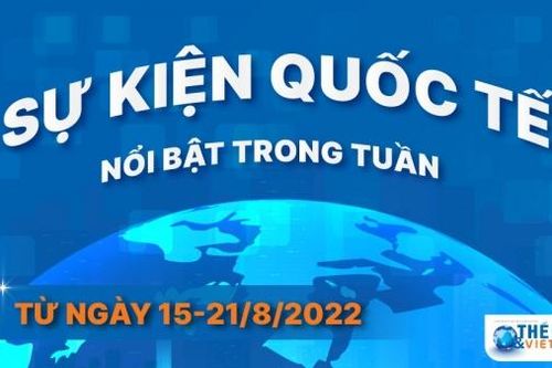 Dự kiến các sự kiện quốc tế nổi bật tuần từ ngày 15/8-21/8