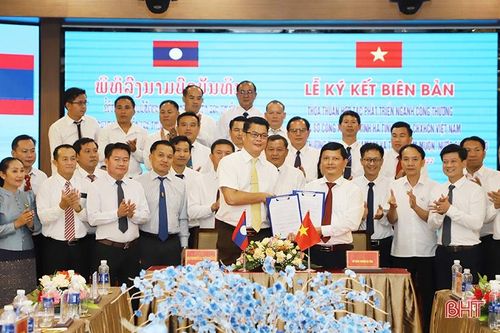 Hà Tĩnh - Bôlykhămxay - Khăm Muộn hợp tác phát triển ngành công thương