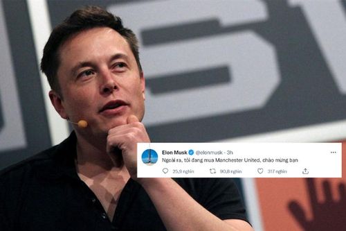 Tỷ phú Elon Musk muốn mua lại Man United