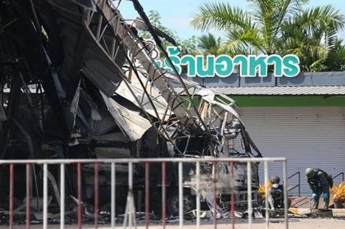 Đánh bom và hỏa hoạn rung chuyển miền nam Thái Lan