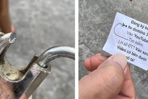 Đổ keo 502 vào ổ khóa nhà dân rồi gửi kèm 'hướng dẫn phá khóa'