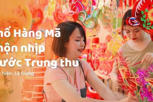 Phố Hàng Mã nhộn nhịp trước thềm Trung thu