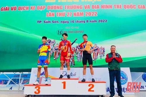 Thanh Hóa có huy chương đầu tiên tại Giải vô địch Xe đạp đường trường và địa hình trẻ Quốc gia 2022