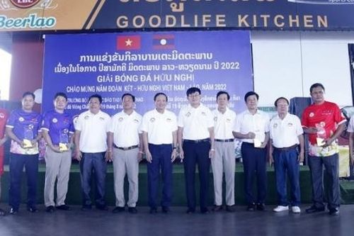 Giải bóng đá chào mừng Năm Đoàn kết Hữu nghị Việt Nam-Lào 2022