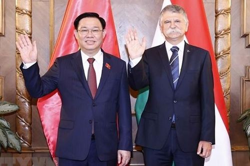 Chủ tịch Quốc hội Vương Đình Huệ chúc mừng Quốc khánh Hungary
