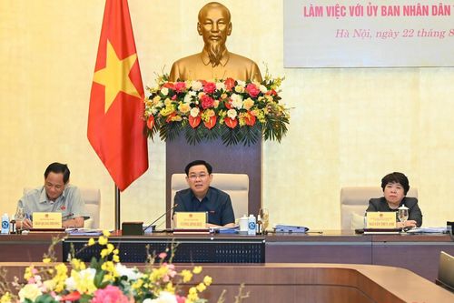 Đoàn giám sát của Quốc hội về thực hành tiết kiệm, chống lãng phí làm việc với Ủy ban nhân dân thành phố Hà Nội