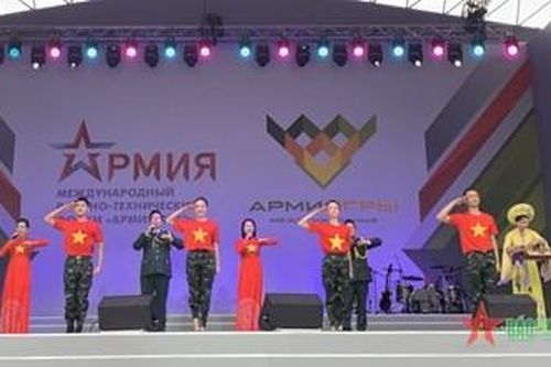 Army Games 2022: Đội quân văn hóa biểu diễn tiết mục tham gia cuộc bình chọn trực tuyến