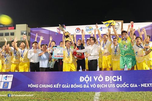 Sông Lam Nghệ An vô địch giải U15 quốc gia