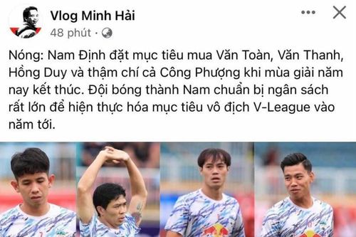 Rộ tin CLB Nam Định muốn mua một loạt ngôi sao của HAGL