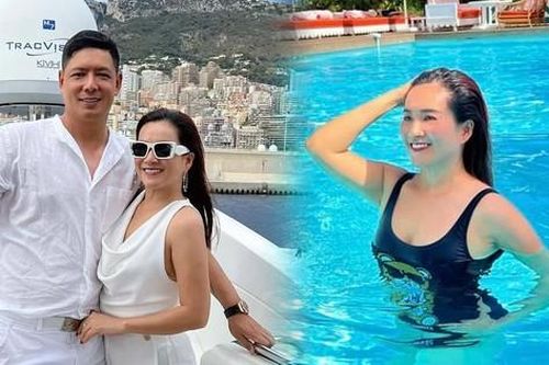 Bình Minh cùng vợ đi du lịch châu Âu, bà xã Anh Thơ đẹp gợi cảm với áo tắm