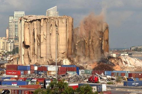Liban: Thêm nhiều kho silo chứa ngũ cốc ở cảng Beirut bị sập