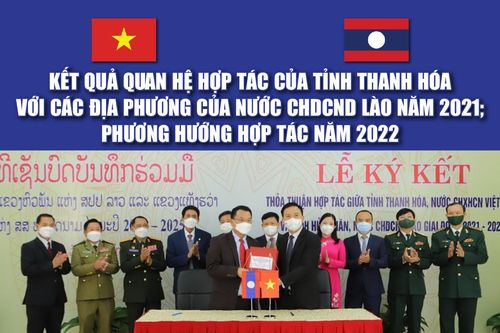 Kết quả quan hệ hợp tác của tỉnh Thanh Hóa với các địa phương của nước CHDCND Lào