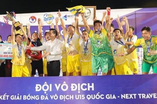 Sông Lam Nghệ An vô địch giải U15 quốc gia