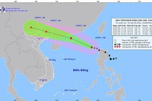 Bão số 3 đang vào Biển Đông, mạnh cấp 10