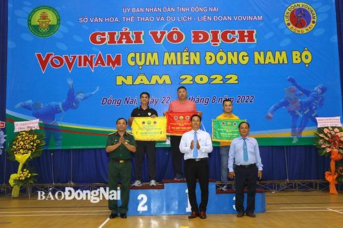 Đồng Nai dẫn đầu Giải vô địch Vovinam cụm miền Đông Nam bộ 2022