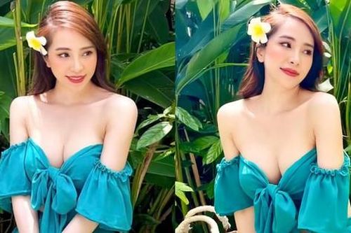 Quỳnh Nga diện trang phục trễ nải nóng bỏng