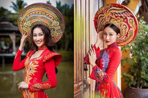 Người đẹp Đoàn Hồng Trang khoe sắc tại Bảo tàng áo dài TP.HCM